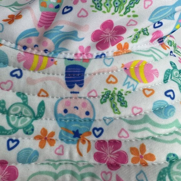 Flap Happy Kids Recycled Polyester Mermaid Fish Flower Summer Po Sunhat L - Picture 3 of 7